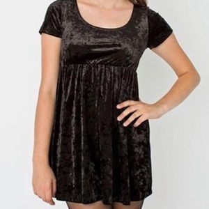 BNWT american apparel crush velvet babydoll dress